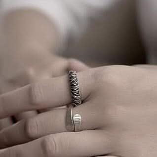 BRAIDED RING – SILVER - Boujisphere