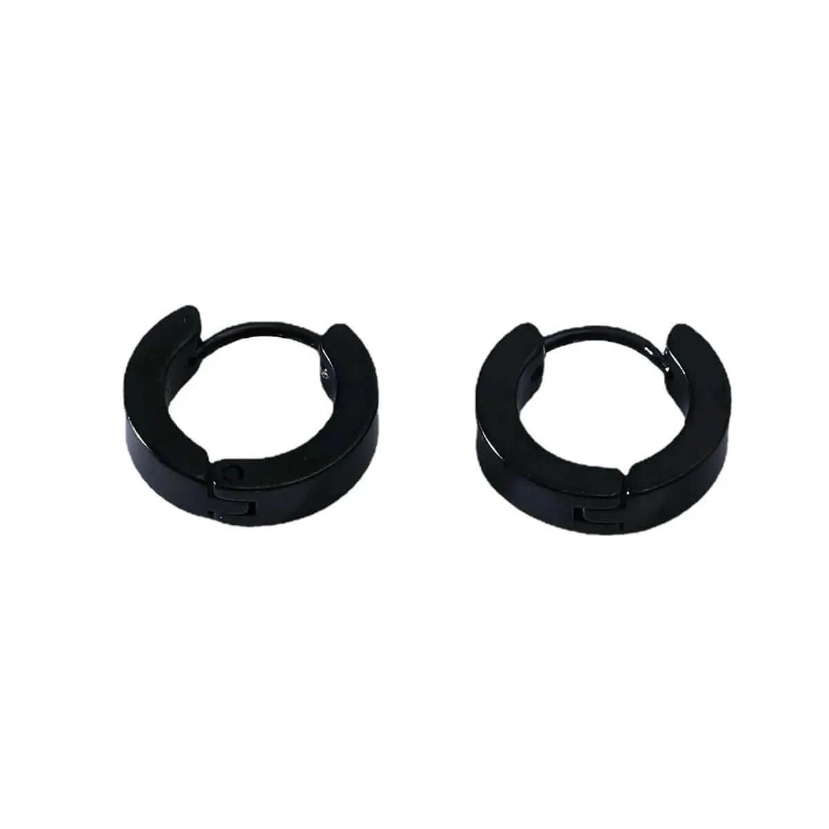 CIRCLE EARRING - BLACK - Boujisphere