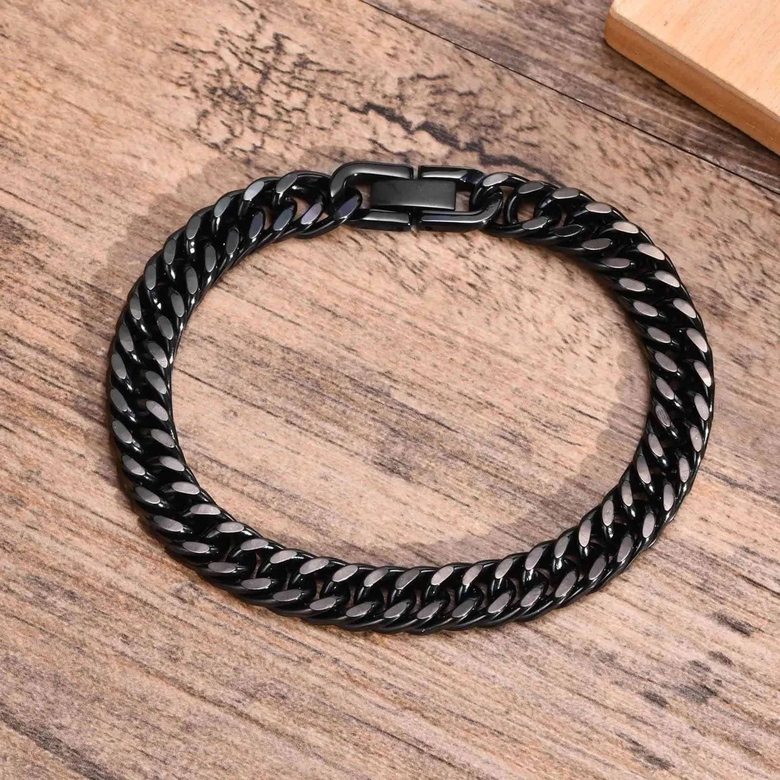 CURB BRACELET - BLACK - Boujisphere