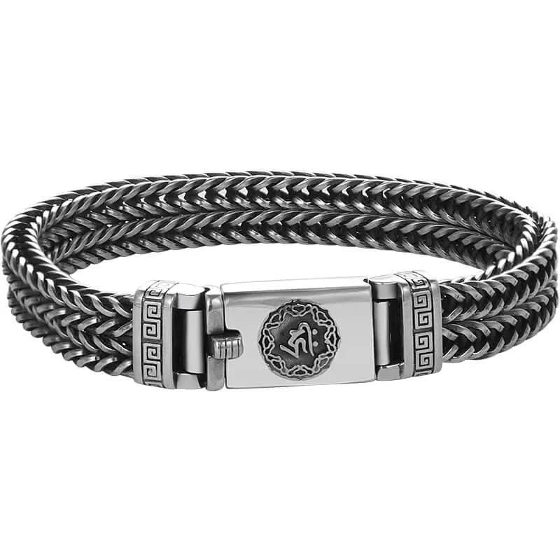 DOUBLE - TAIL TWISTED BRACELET - SILVER - Boujisphere