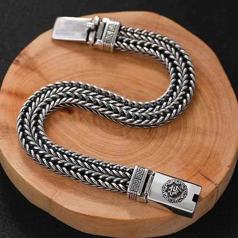 DOUBLE - TAIL TWISTED BRACELET - SILVER - Boujisphere