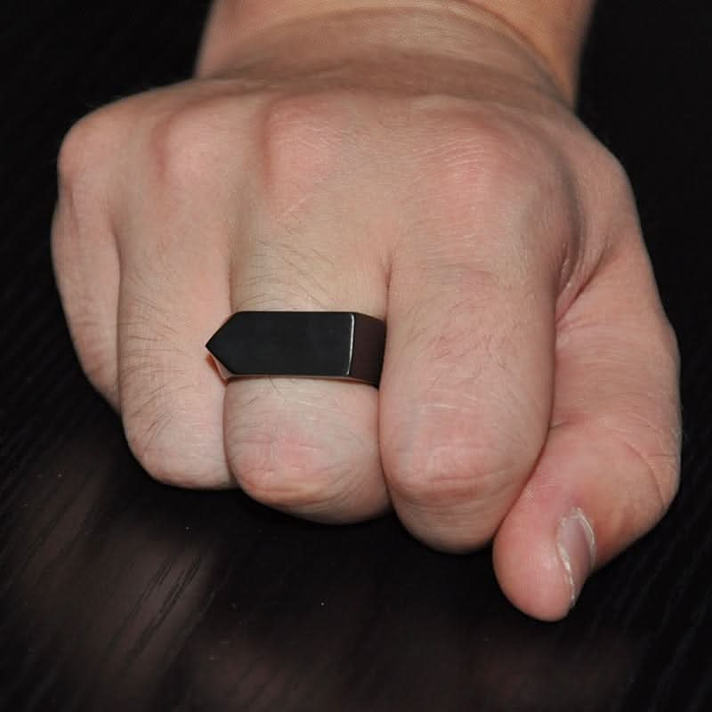 FLAT - TOP RING - BLACK - Boujisphere