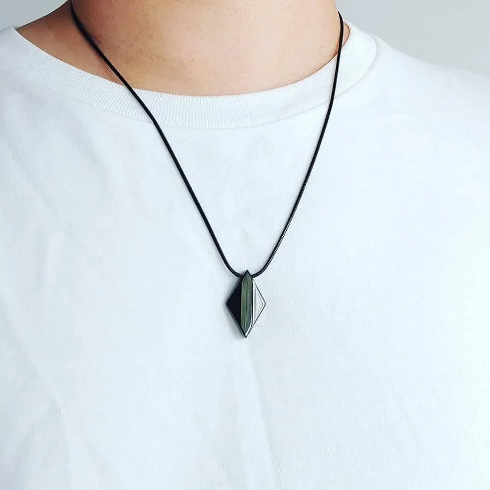 HEPHAESTUS GEM NECKLACE - BLACK - Boujisphere