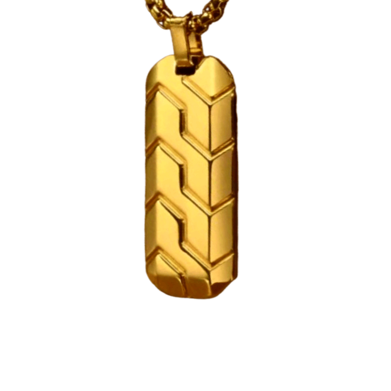 HEPHAESTUS HEXAGONAL NECKLACE - GOLD - Boujisphere