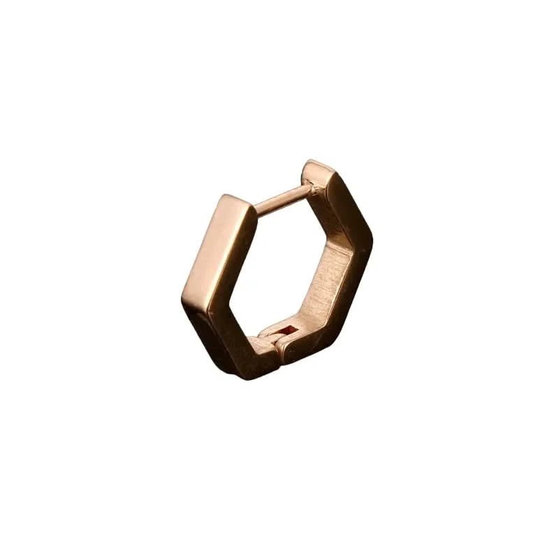 PENTAGON EARRING - ROSE GOLD - Boujisphere