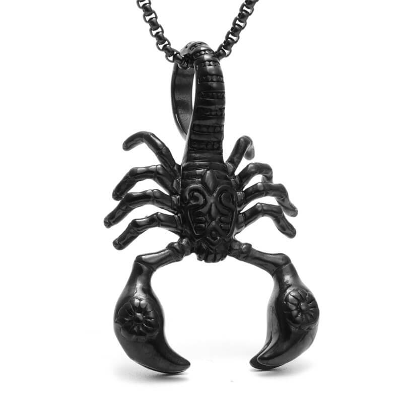 SCORPION NECKLACE - BLACK - Boujisphere