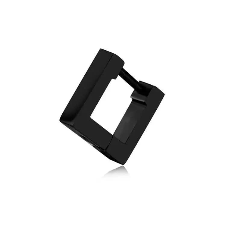 SQUARE EARRING - BLACK - Boujisphere