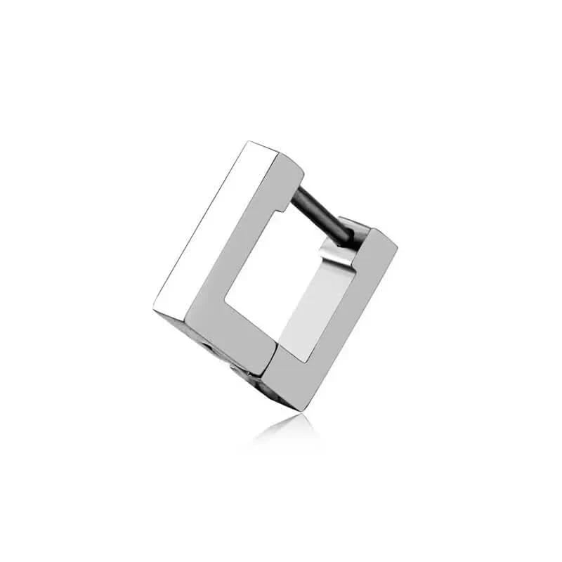 SQUARE EARRING - SILVER - Boujisphere