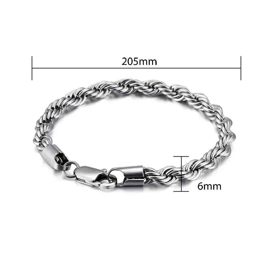 TWIST CHAIN BRACELET - SILVER - Boujisphere