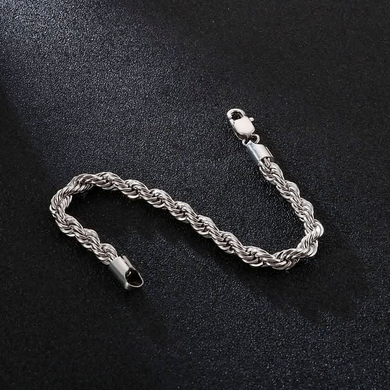 TWIST CHAIN BRACELET - SILVER - Boujisphere